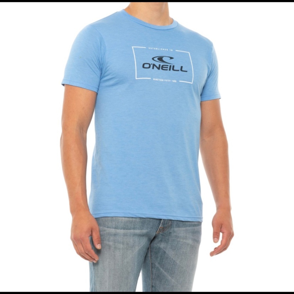 O'Neill Men's Lineup Classic Graphic Tee Sky Blue Medium NWT